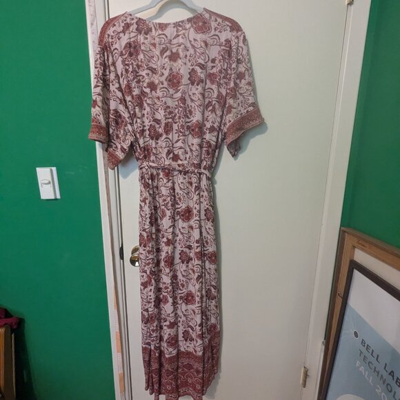 Knox Rose wrap style maxi dress size 2x - Picture 7 of 11